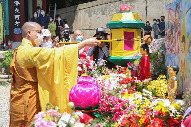 The Vesak great ceremony at Duoc Su Temple, Incheon City, South Korea